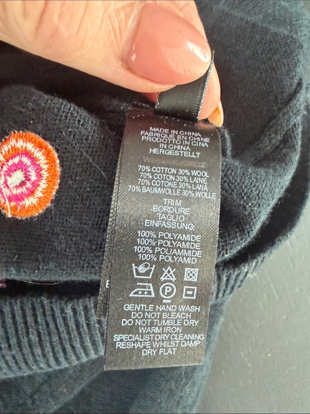Paul Smith Black Embroidered Eye & Lip Cardigan - Picture 5 of 9